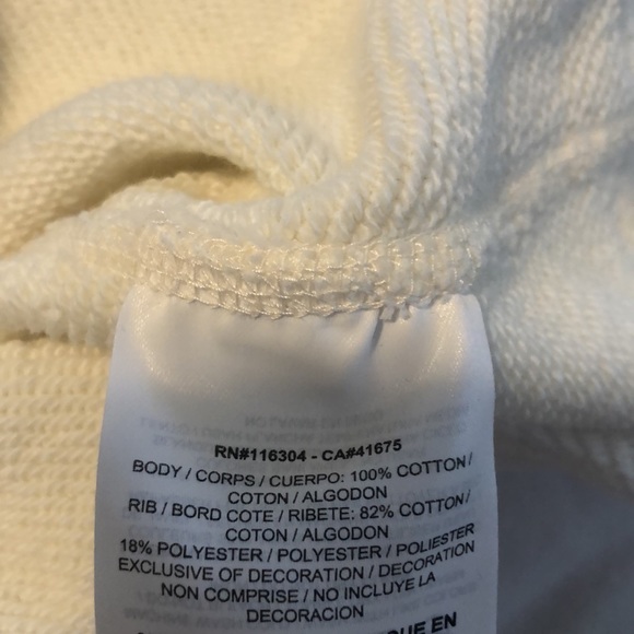 CONVERSE REMASTERED ESSENTIALS SWEATSHIRT IN CREAM - Picture 6 of 7